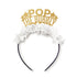 Pop The Bubbly <br> Party Crown (White/Gold)